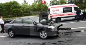 москва, дтп, авария, вертолет, скорая, шесть машин, пострадавшие