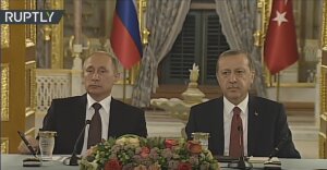 Владимир Путин, Реджеп Эрдоган, россия, турция, переговоры, стамбул, совместное заявление, видео, политика, сирия, сотрудничество