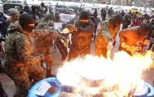киев, кличко, метро, митинг, шины, 9 февраля, мвд