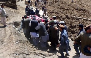 афганистан, оползень, погибшие