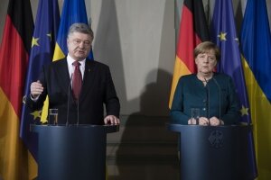 порошенко, меркель, переговоры, берлин, украина, донбасс, минские соглашения 