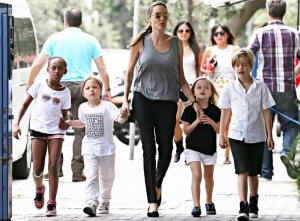 Анджелина Джоли, Брэд Питт, развод, голливудская парочка, отношения, семья, США, дети, воспитание, общественность, мнение соседей 