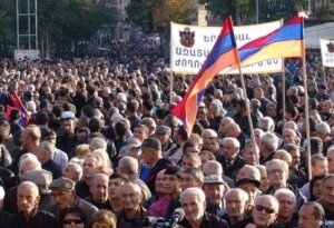 ереван, митинг, протест, армения