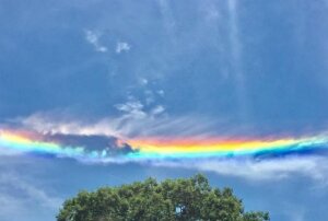 Калифорния, "огненная музыка", оптическое явление, Солнце, облака, Национальным парком Пиннаклс, феномен