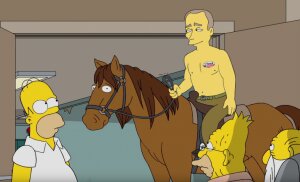 путин, россия, трамп, сша, сипсоны, общество, выборы, хакеры, видео