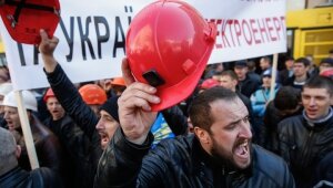 Украина, забастовка шахтеров, красноармейскуголь, Михаил Волынец, шахтеры, граница с Польшей