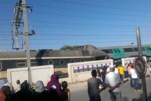 столкновение, два поезда, тунис, пострадавшие