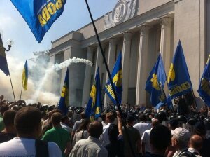 верховная рада, политика, общество, киев, новости украины, митинг, особый статус Украины, изменения конституции, правый сектор, мвд украины