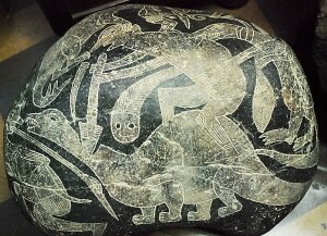рисунки, древняя культура, динозавры, провинции Ика, Перу, камни, археологи, домашние животные
