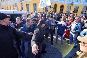 украина, одесса, саакашвили, митинг, драка, видео, фото