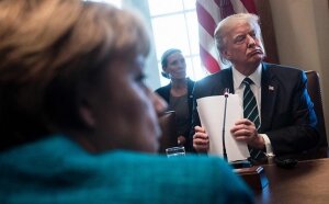 трамп, меркель, нато, европа, сша, оборона, великолепная встреча, союзники, расходы, долги, германия, ввп