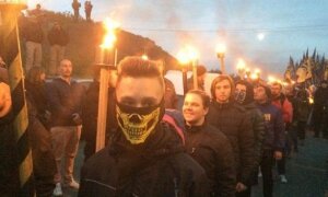 марш националистов, киев, упа, факельное шествие, файеры, азов, правый сектор, новости украины