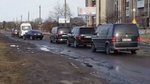 Украина, Львовская область, Петр Порошенко, Скандал, Автодорога, Кортеж президента Украины