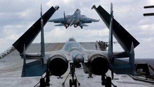Россия, Сирия, Су-33, МиГ-29, самолет, крушение, палуба, посадка, Адмирал Кузнецов, 