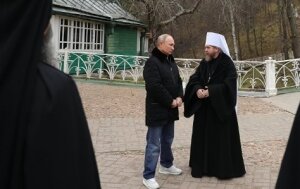россия, псково-печерский монастырь, посещение, владимир путин, кадры, фото