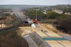 железная дорога, участок, в обход украины, строительство 
