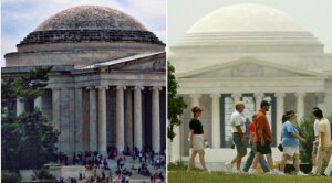 США, Вашингтон, Мемориал Джефферсона, бактерии