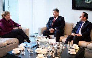 Петр Порошенко, Ангела Меркель, Франсуа Олланд, Владимир Путин, Берлин, переговоры, нормандская четверка