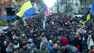 киев, украина, саакашвили, митинг, импичмент порошенко, кадры, протесты, 4.02.18