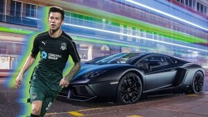 федор смолов, Lamborghini Aventador, краснодар, футбол, суперкар, новости россии, автомобиль