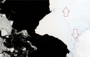 наука, Антарктида шельф Брунта ледник природные катастрофы (новости), происшествие