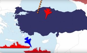 Россия, Турция, война, танки, бронетехника, флот, вертолеты, конфликт, наземные войска, сухопутные войска