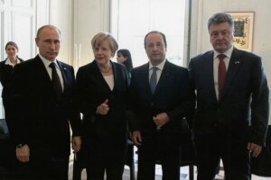 нормандская четверка, порошенко, путин, встреча, высадка в нормандии, церемония, франсуа олланд, книга, аегела меркель