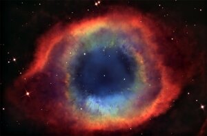 Hubble, туманность, Helix Nebula, "Глаз Бога", "Туманность улитки", NASA, созвездие Водолея, кислород, водород, азот, галактика, Солнце, звезда